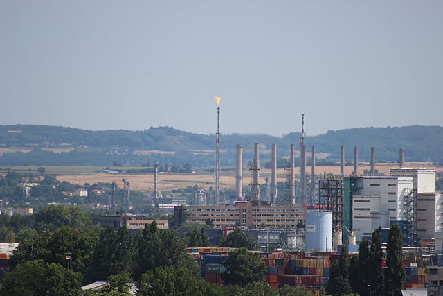 Raffinerie de Feyzin en banlieue de Lyon