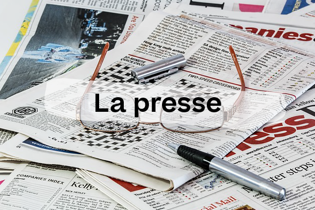 Boutton vers la page consacré à la presse.